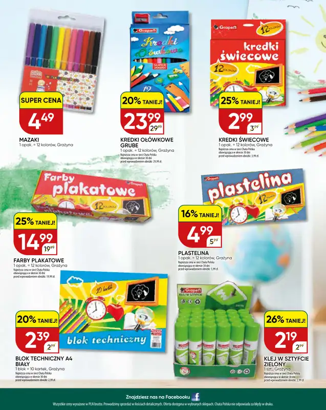 Chata Polska - gazetka promocyjna Katalog Szkoła  do poniedziałku 31.08 - strona 16