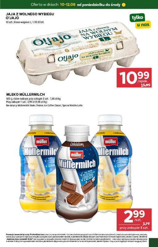 Stokrotka - gazetka promocyjna Hity na start od poniedziałku 10.08 do środy 12.08 - strona 3