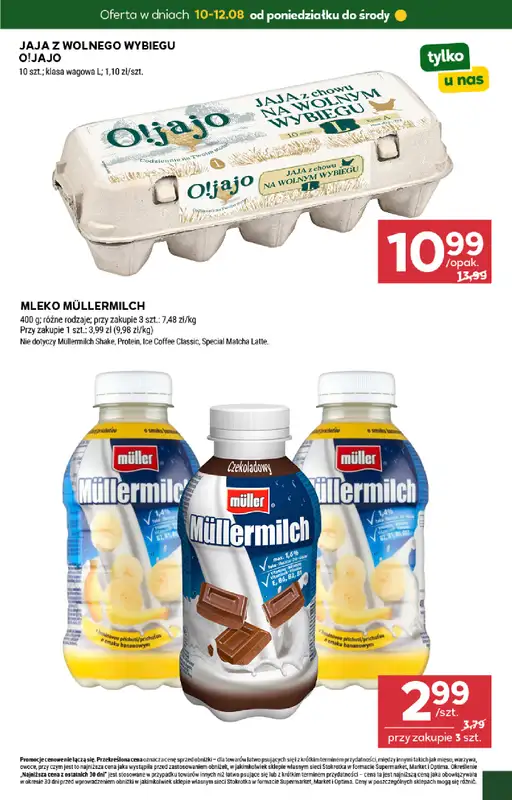Stokrotka - gazetka promocyjna Hity na start od poniedziałku 10.08 do środy 12.08 - strona 3