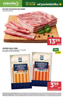 Stokrotka - gazetka promocyjna Hity na start od poniedziałku 10.08 do środy 12.08