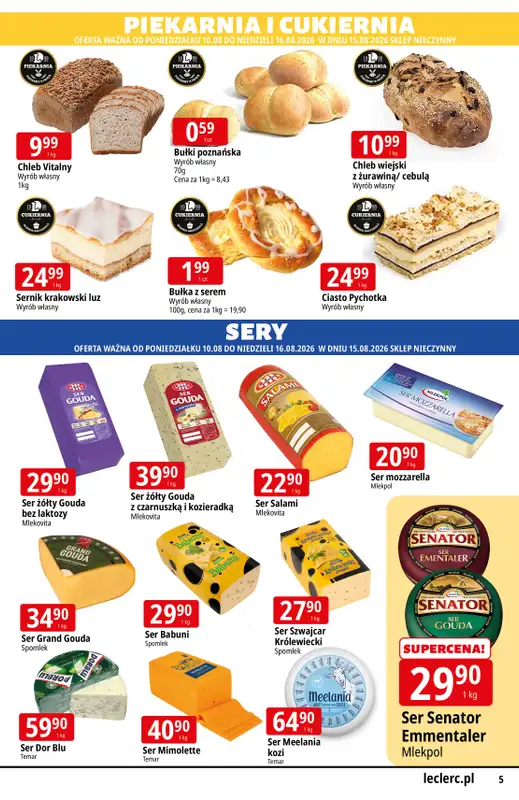Leclerc - gazetka promocyjna Oferta urodzinowa Leclerc Radom od poniedziałku 10.08 do niedzieli 23.08 - strona 5