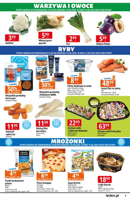 Leclerc - gazetka promocyjna Oferta urodzinowa Leclerc Radom od poniedziałku 10.08 do niedzieli 23.08 - strona 7