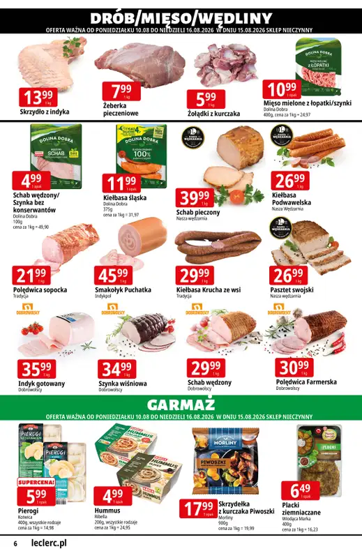 Leclerc - gazetka promocyjna Oferta urodzinowa Leclerc Radom od poniedziałku 10.08 do niedzieli 23.08 - strona 6