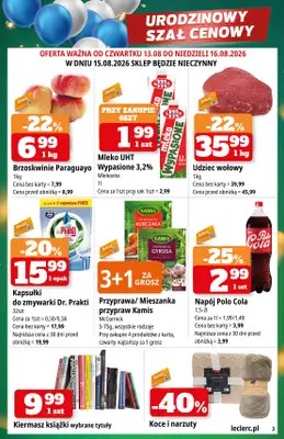 Leclerc - gazetka promocyjna Oferta urodzinowa Leclerc Radom od poniedziałku 10.08 do niedzieli 23.08 - strona 3