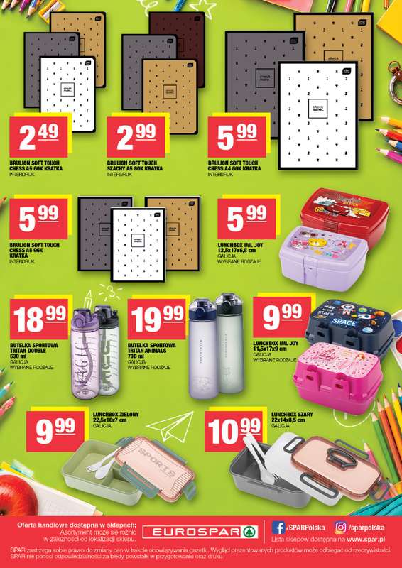 SPAR - gazetka promocyjna Powrót do szkoły - oferta specjalna od środy 12.08 do niedzieli 06.09 - strona 2