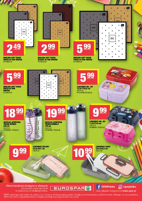 SPAR - gazetka promocyjna Powrót do szkoły - oferta specjalna od środy 12.08 do niedzieli 06.09 - strona 2