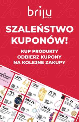 Briju - gazetka promocyjna Szaleństwo kuponów od piątku 07.08 do poniedziałku 31.08