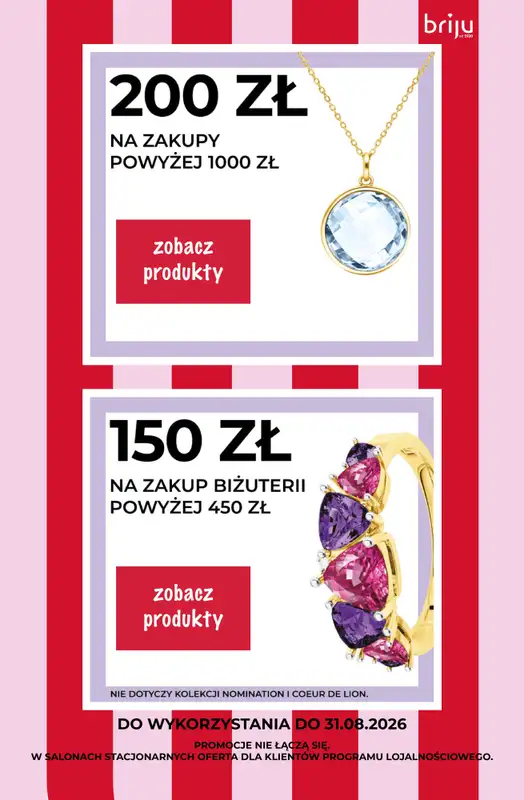 Briju - gazetka promocyjna Szaleństwo kuponów od piątku 07.08 do poniedziałku 31.08 - strona 7