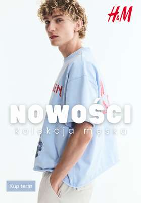 H&M - gazetka promocyjna NOWOŚCI - kolekcja męska od soboty 08.08 