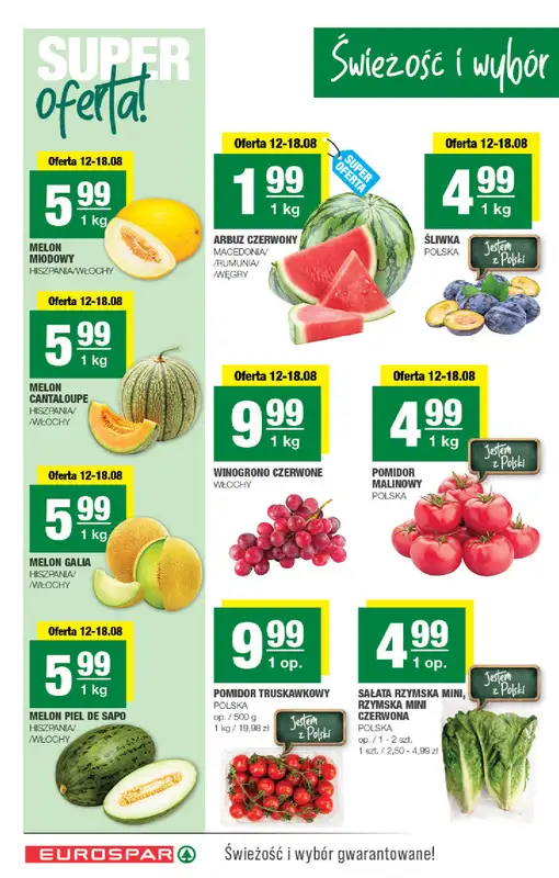 SPAR - gazetka promocyjna Gazetka Eurospar od środy 12.08 do niedzieli 23.08 - strona 2