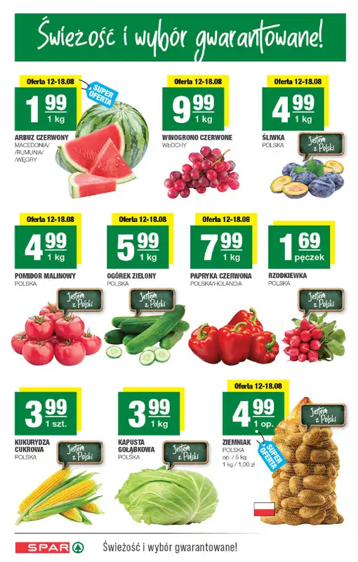 SPAR - gazetka promocyjna Gazetka Spar od środy 12.08 do niedzieli 23.08 - strona 2