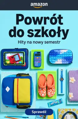 Amazon - gazetka promocyjna Wyprawka szkolna do 200 zł od czwartku 06.08 