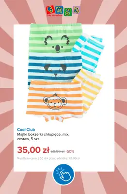 Smyk - gazetka promocyjna Dodatkowe -20% na WYPRZEDAŻ ubrań i butów od czwartku 06.08 do poniedziałku 10.08 - strona 10