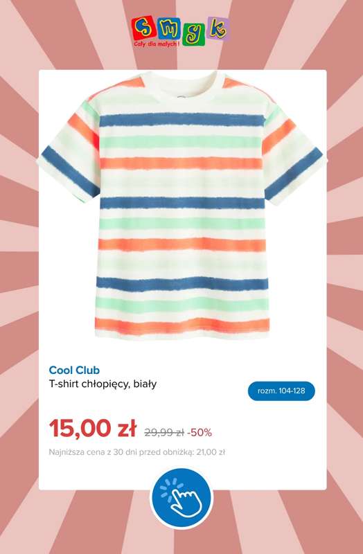 Smyk - gazetka promocyjna Dodatkowe -20% na WYPRZEDAŻ ubrań i butów od czwartku 06.08 do poniedziałku 10.08 - strona 9