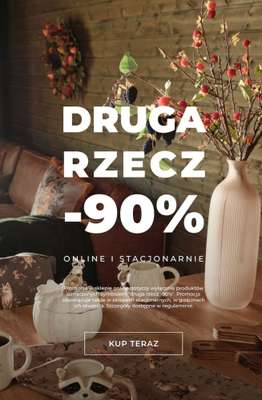 home&you - gazetka promocyjna Druga rzecz -90% od czwartku 06.08 do wtorku 11.08