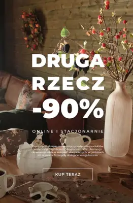 home&you - gazetka promocyjna Druga rzecz -90% od czwartku 06.08 do wtorku 11.08