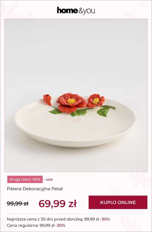 home&you - gazetka promocyjna Promocja druga rzecz -90%: produkty SALE od piątku 07.08 do wtorku 11.08 - strona 9