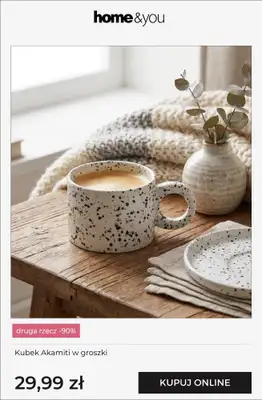home&you - gazetka promocyjna Promocja druga rzecz -90%: kuchnia i jadalnia od soboty 08.08 do wtorku 11.08 - strona 4