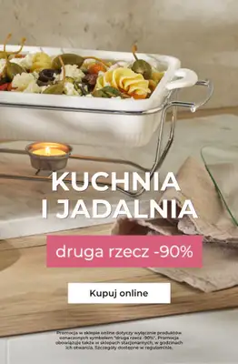 home&you - gazetka promocyjna Promocja druga rzecz -90%: kuchnia i jadalnia od soboty 08.08 do wtorku 11.08
