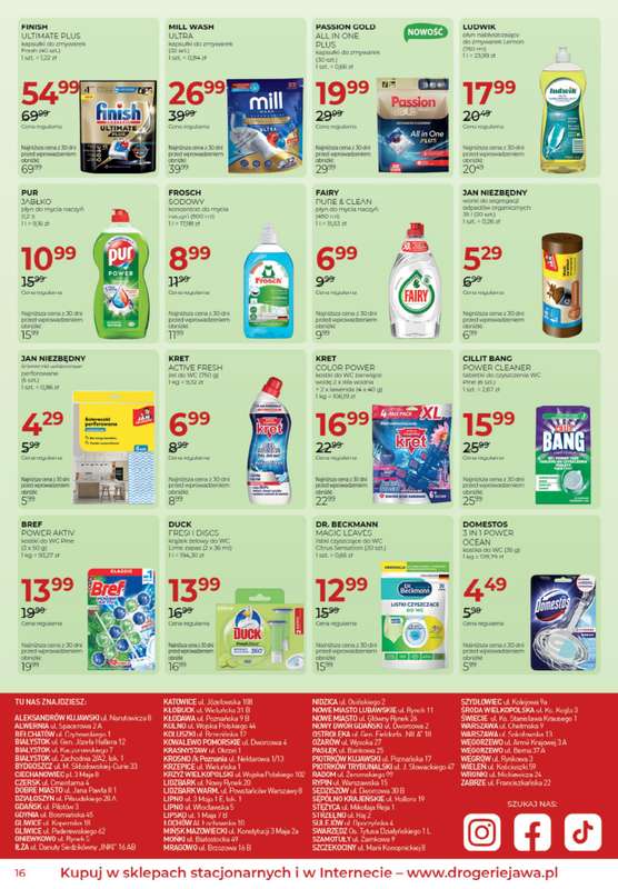 Drogerie Jawa - gazetka promocyjna Gazetka od czwartku 06.08 do środy 02.09 - strona 16
