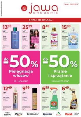 Drogerie Jawa - gazetka promocyjna Gazetka od czwartku 06.08 do środy 02.09