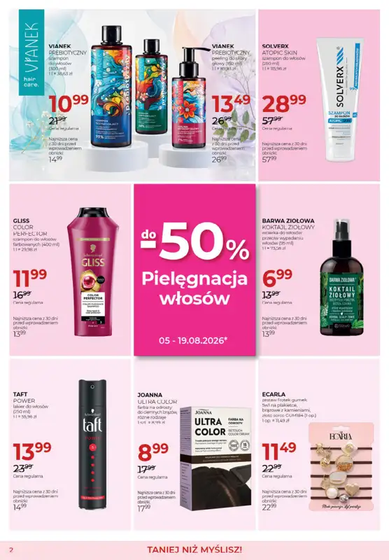 Drogerie Jawa - gazetka promocyjna Gazetka od czwartku 06.08 do środy 02.09 - strona 2