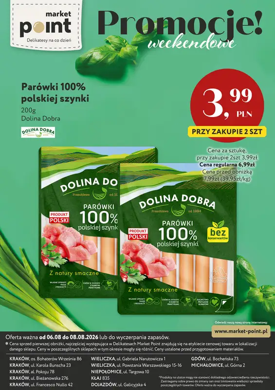 Market Point - gazetka promocyjna Ulotka weekendowa od czwartku 06.08 do soboty 08.08 - strona 9