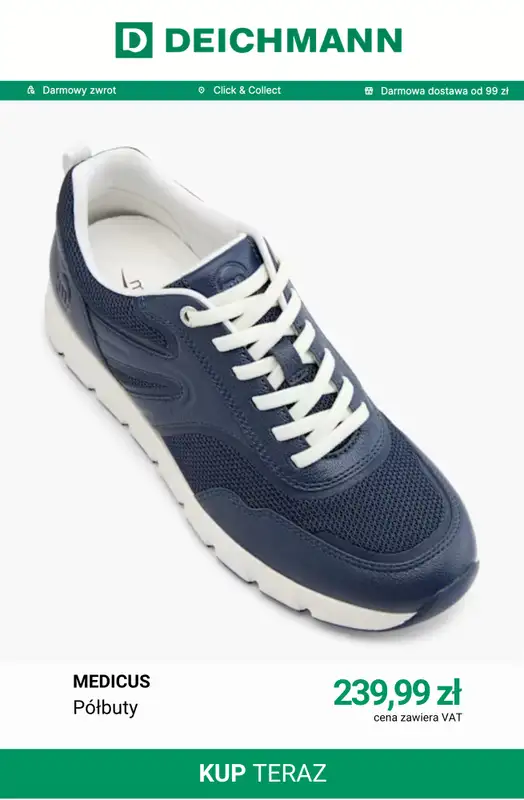 Deichmann - gazetka promocyjna Półbuty damskie od czwartku 06.08  - strona 5