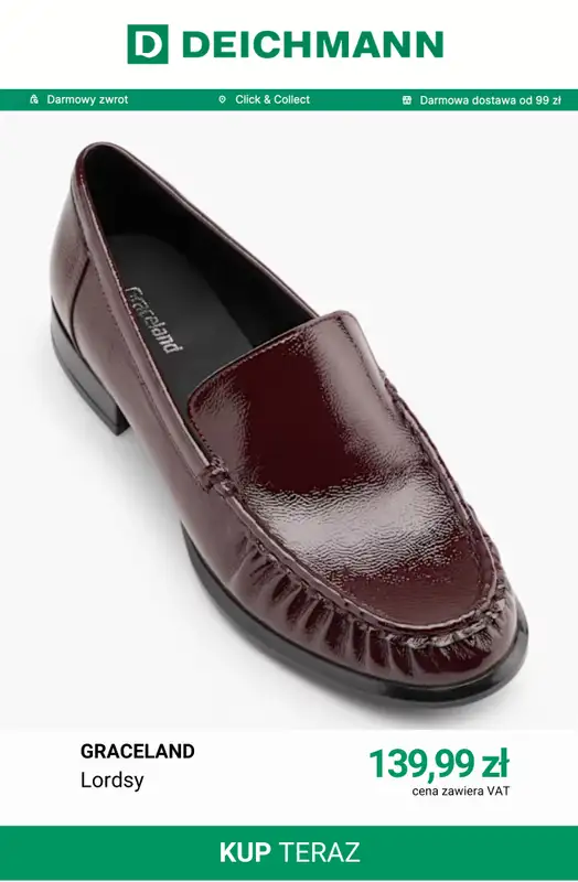 Deichmann - gazetka promocyjna Półbuty damskie od czwartku 06.08  - strona 6