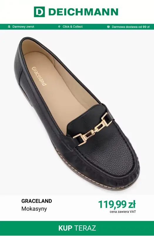 Deichmann - gazetka promocyjna Półbuty damskie od czwartku 06.08  - strona 11