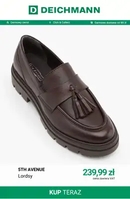 Deichmann - gazetka promocyjna Półbuty damskie od czwartku 06.08  - strona 4