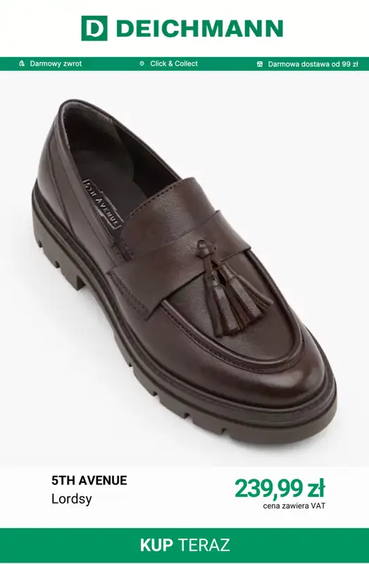 Deichmann - gazetka promocyjna Półbuty damskie od czwartku 06.08  - strona 4