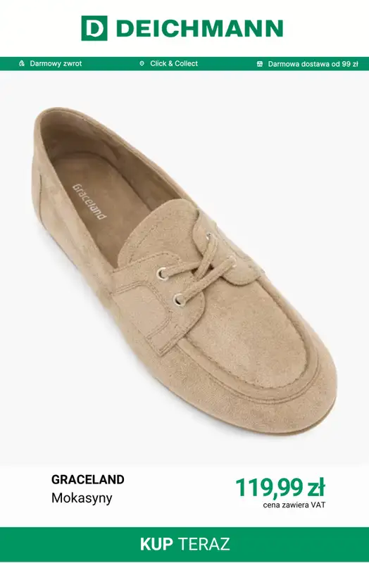 Deichmann - gazetka promocyjna Półbuty damskie od czwartku 06.08  - strona 10