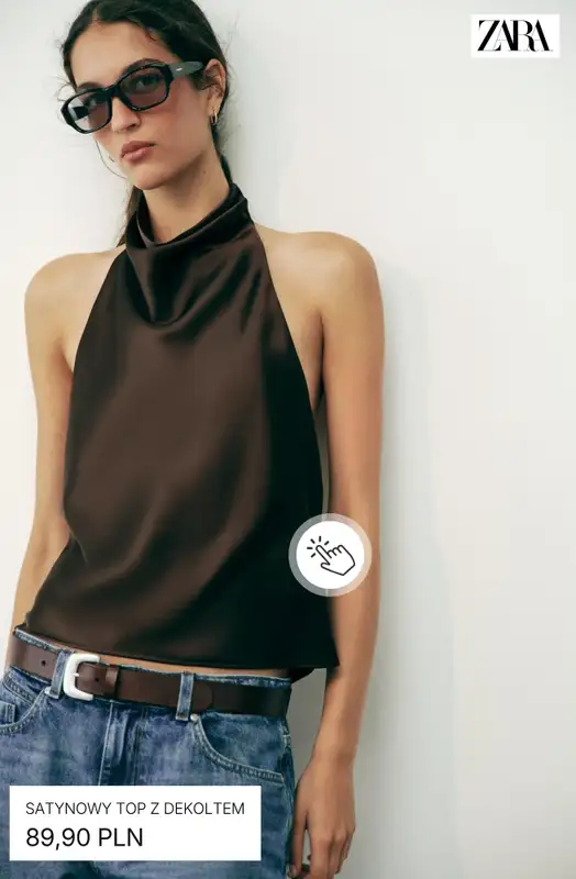 Zara - gazetka promocyjna Topy halter od czwartku 06.08  - strona 4
