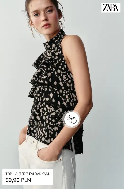 Zara - gazetka promocyjna Topy halter od czwartku 06.08  - strona 7