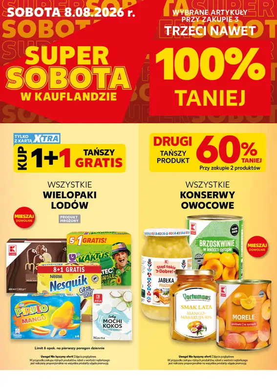 Kaufland - gazetka promocyjna Oferta Kaufland - SUPER SOBOTA od soboty 08.08 do soboty 08.08 - strona 4