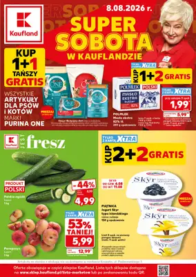 Kaufland - gazetka promocyjna Oferta Kaufland - SUPER SOBOTA od soboty 08.08 do soboty 08.08