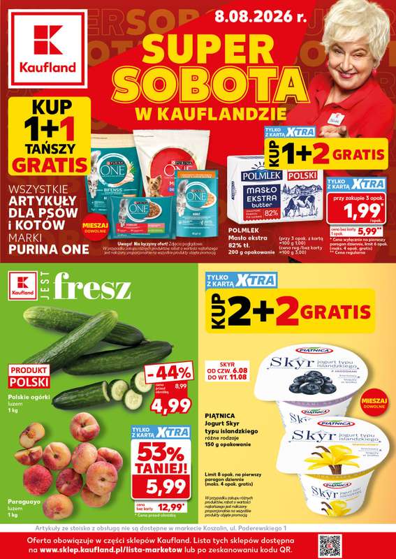 Kaufland - gazetka promocyjna Oferta Kaufland - SUPER SOBOTA od soboty 08.08 do soboty 08.08