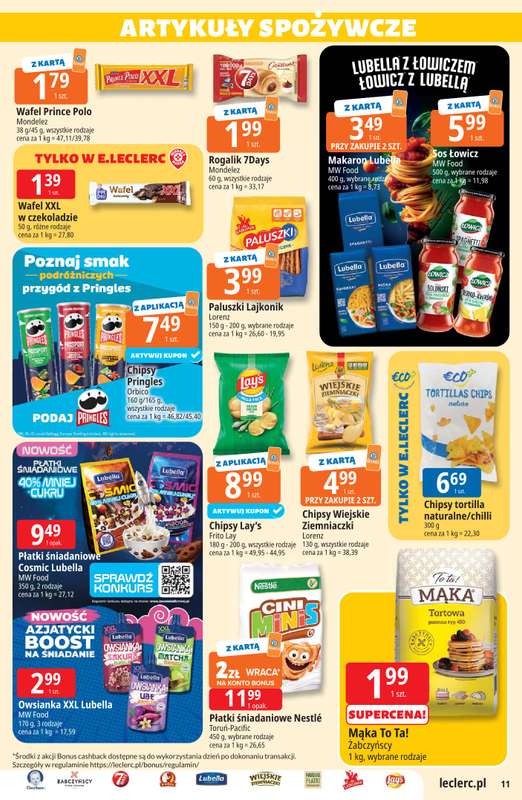 Leclerc - gazetka promocyjna Oferta E.Leclerc od wtorku 11.08 do soboty 22.08 - strona 11