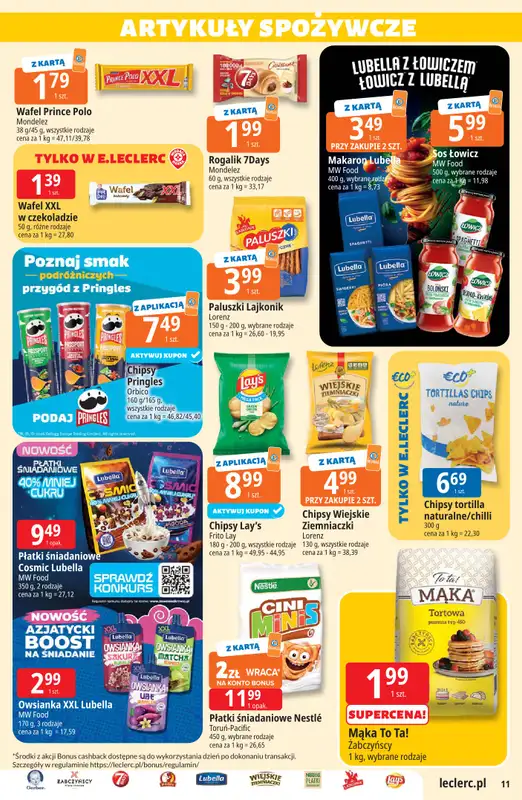 Leclerc - gazetka promocyjna Oferta E.Leclerc od wtorku 11.08 do soboty 22.08 - strona 11