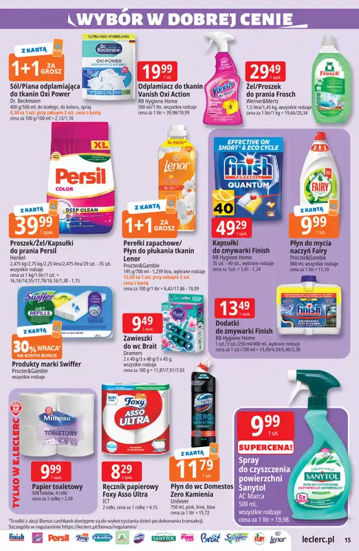 Leclerc - gazetka promocyjna Oferta E.Leclerc od wtorku 11.08 do soboty 22.08 - strona 15