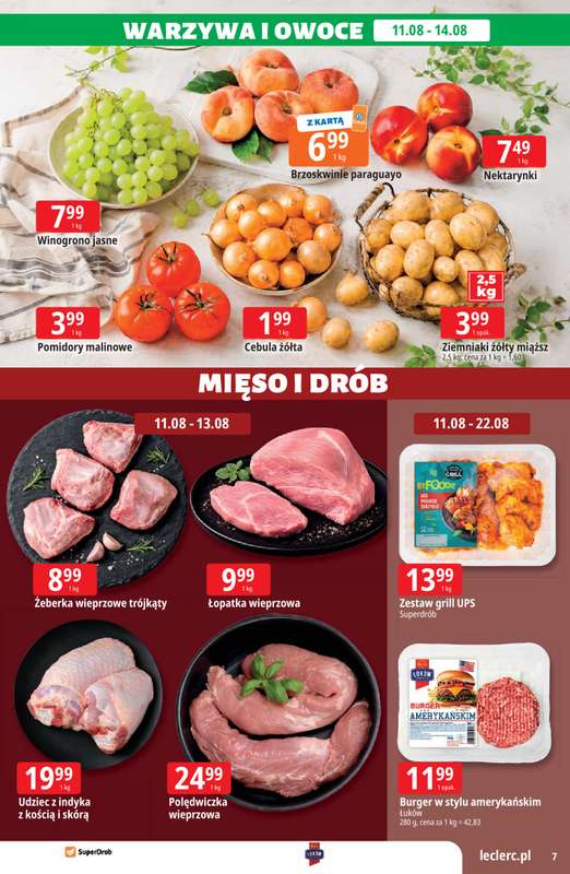 Leclerc - gazetka promocyjna Oferta E.Leclerc od wtorku 11.08 do soboty 22.08 - strona 7