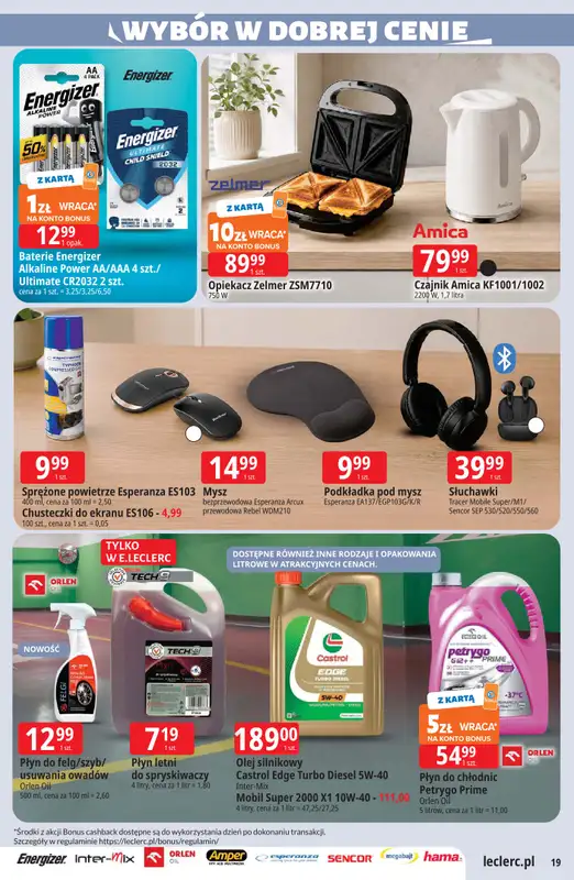 Leclerc - gazetka promocyjna Oferta E.Leclerc od wtorku 11.08 do soboty 22.08 - strona 19