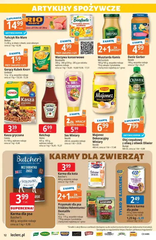 Leclerc - gazetka promocyjna Oferta E.Leclerc od wtorku 11.08 do soboty 22.08 - strona 12