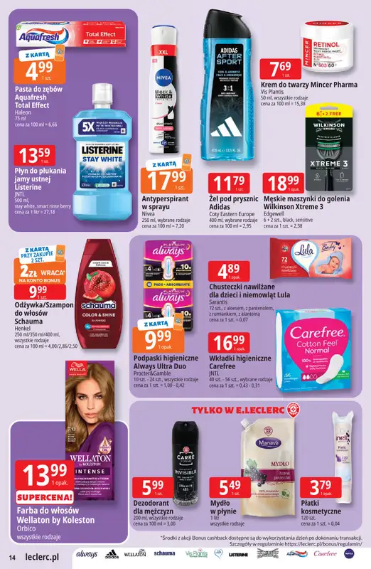 Leclerc - gazetka promocyjna Oferta E.Leclerc od wtorku 11.08 do soboty 22.08 - strona 14