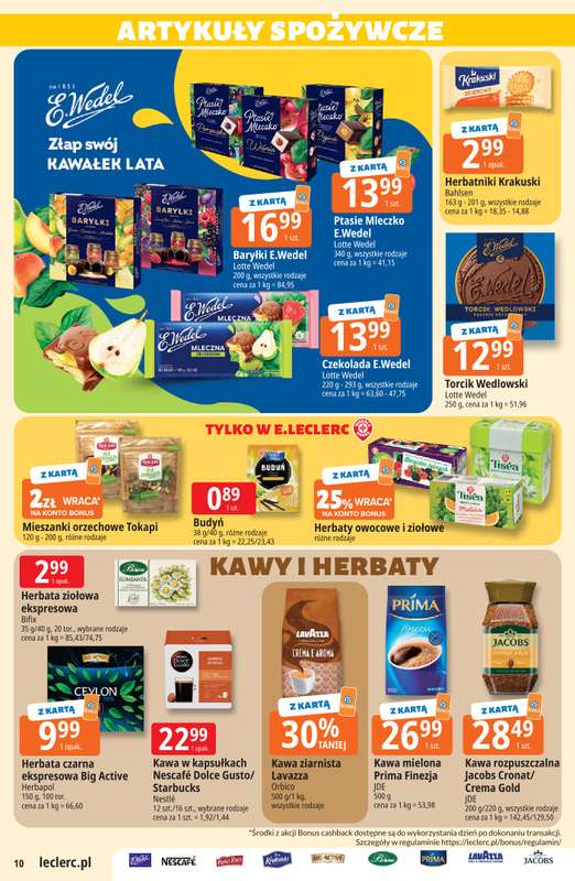 Leclerc - gazetka promocyjna Oferta E.Leclerc od wtorku 11.08 do soboty 22.08 - strona 10