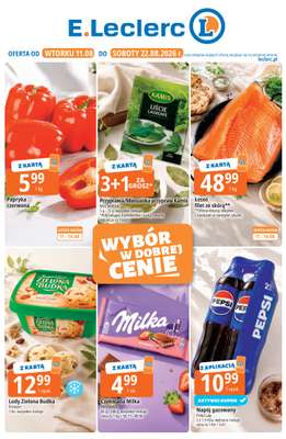 Leclerc - gazetka promocyjna Oferta E.Leclerc od wtorku 11.08 do soboty 22.08