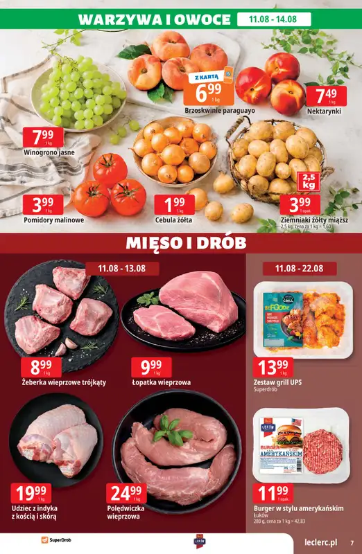 Leclerc - gazetka promocyjna Oferta E.Leclerc od wtorku 11.08 do soboty 22.08 - strona 7