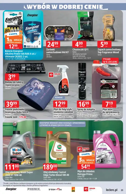 Leclerc - gazetka promocyjna Oferta E.Leclerc od wtorku 11.08 do soboty 22.08 - strona 23