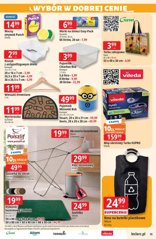 Leclerc - gazetka promocyjna Oferta E.Leclerc od wtorku 11.08 do soboty 22.08 - strona 19